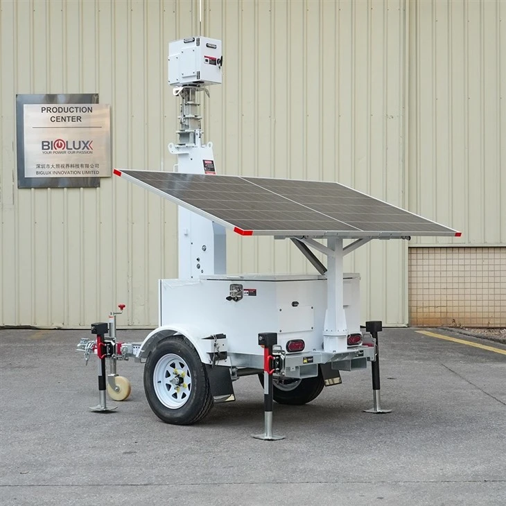 AI Camera HiSITE Solar Surveillance Trailer factory