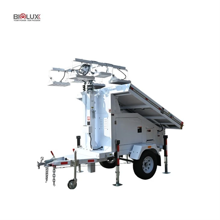 Mobile Solar-Powered Lighthouse For Temporary Works